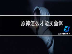 原神怎么才能买鱼饵