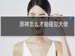原神怎么才能碰见大佬