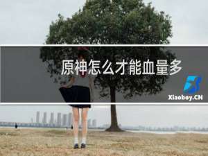 原神怎么才能血量多