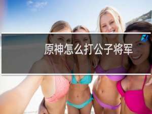 原神怎么打公子将军