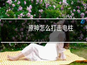 原神怎么打击电柱