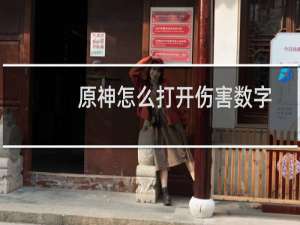 原神怎么打开伤害数字