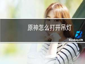 原神怎么打开吊灯