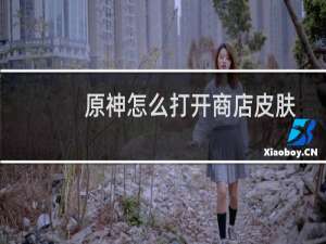 原神怎么打开商店皮肤