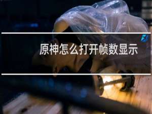 原神怎么打开帧数显示