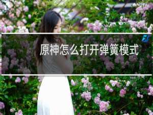 原神怎么打开弹簧模式