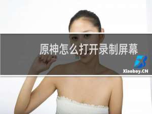 原神怎么打开录制屏幕
