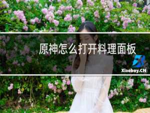 原神怎么打开料理面板