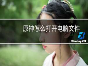原神怎么打开电脑文件