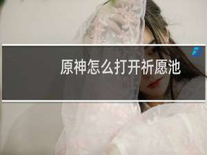 原神怎么打开祈愿池