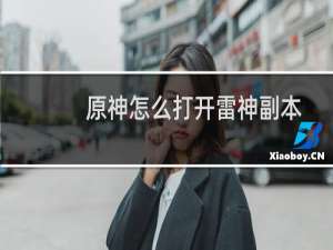 原神怎么打开雷神副本