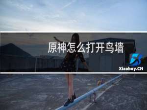 原神怎么打开鸟墙