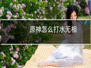 原神怎么打水无相