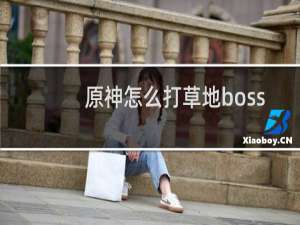原神怎么打草地boss