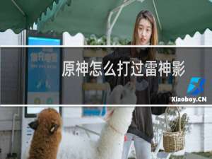 原神怎么打过雷神影