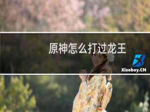 原神怎么打过龙王