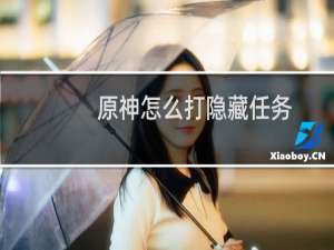 原神怎么打隐藏任务