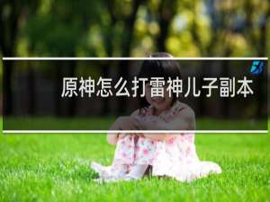 原神怎么打雷神儿子副本