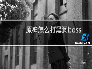 原神怎么打黑洞boss