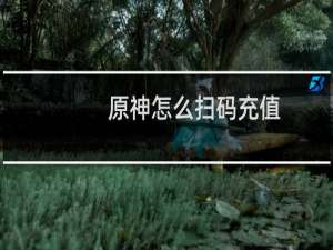 原神怎么扫码充值