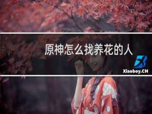 原神怎么找养花的人
