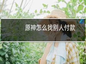 原神怎么找别人付款