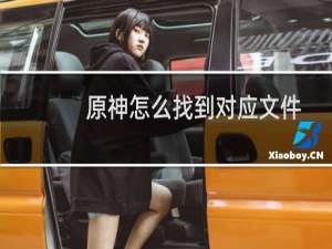 原神怎么找到对应文件