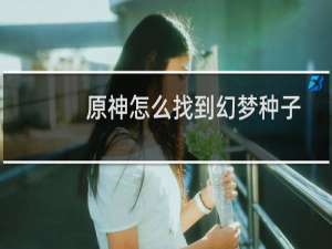 原神怎么找到幻梦种子