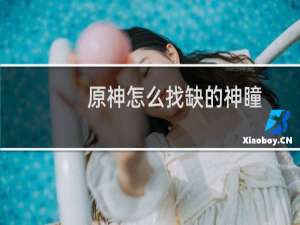 原神怎么找缺的神瞳