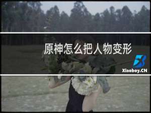 原神怎么把人物变形