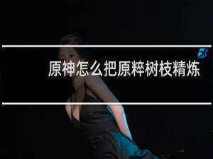 原神怎么把原粹树枝精炼