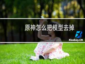 原神怎么把模型去掉