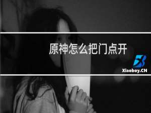 原神怎么把门点开