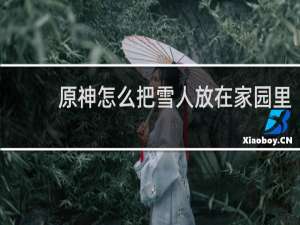 原神怎么把雪人放在家园里