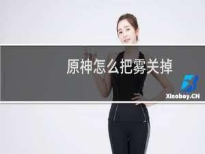 原神怎么把雾关掉