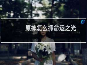 原神怎么抓命运之光