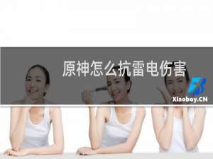 原神怎么抗雷电伤害