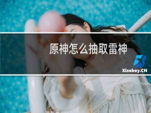 原神怎么抽取雷神