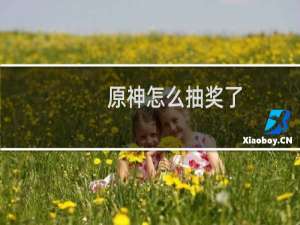 原神怎么抽奖了