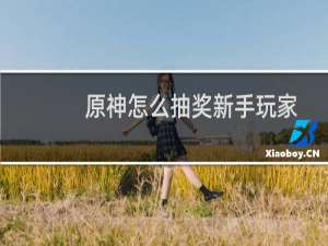 原神怎么抽奖新手玩家