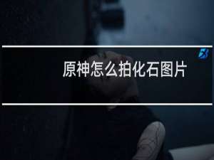原神怎么拍化石图片