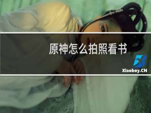 原神怎么拍照看书