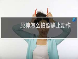 原神怎么拍照静止动作