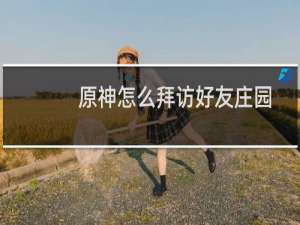 原神怎么拜访好友庄园