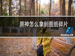 原神怎么拿到图纸碎片