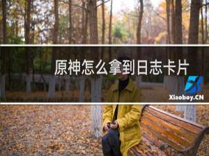 原神怎么拿到日志卡片