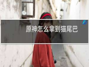 原神怎么拿到猫尾巴