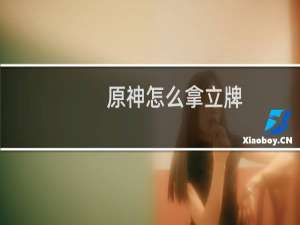 原神怎么拿立牌