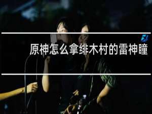 原神怎么拿绯木村的雷神瞳