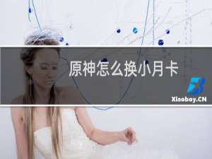原神怎么换小月卡